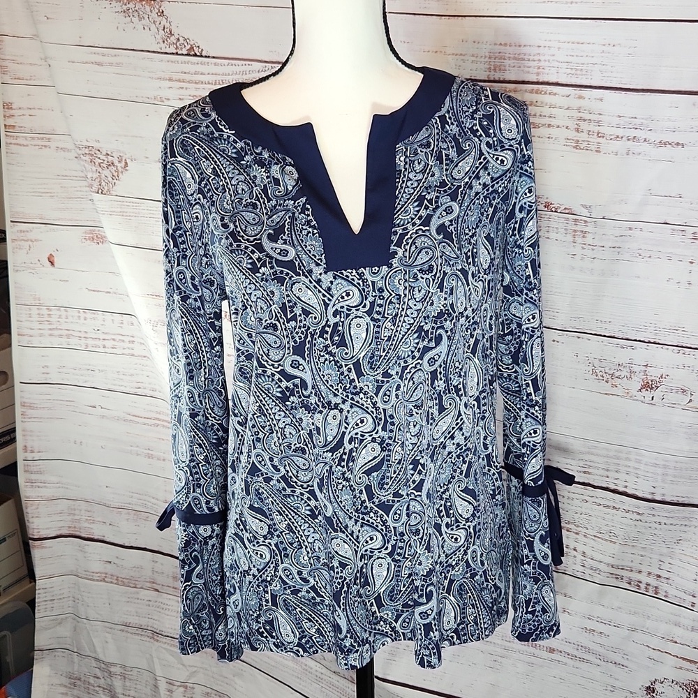 Michael Michael Kors women's paisley bell sleeve top